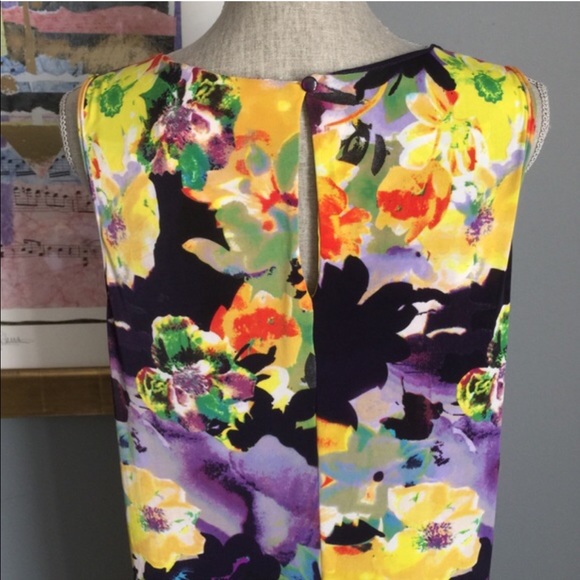 Mlle Gabrielle Silky Watercolor Dress - Picture 3 of 4